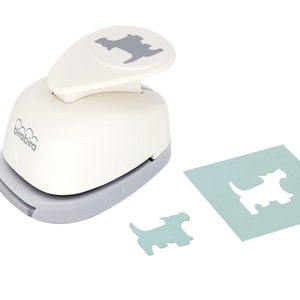 Bira Craft 1 inch Dog 2 Lever Action Craft Punch for Paper Crafting Scrapbooking