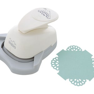 Bira Craft 1,5 Zoll Deckchen Form Papiermodell Hebel Eckenstanzer für Scrapbooking