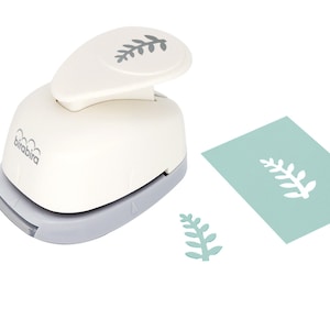 Bira Craft Perforatrice artisanale à levier en forme de fougère rocheuse de 2,5 cm pour la création de cartes de scrapbooking en papier