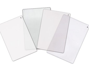 Bira Craft Platform, Magnetic Cutting Mat, Plate B, Embossing Plate E, 4 Plates for Bira 6 inch Magnetic Die Cutting & Embossing Machine