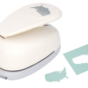 Bira Craft 3,5-Zoll-Vereinigte Staaten Karte Form Lever Action Extra Large, ,stempeln Sie den Gedenktag (3,5 Zoll diagonal gemessen)
