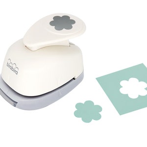 Bira 1 inch Flower Shape Lever Action Craft Punch, for Paper Crafting Scrapbooking