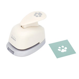 Bira Craft 3/8 inch Paw Shape Lever Action Craft Punch for Paper Crafting Scrapbooking