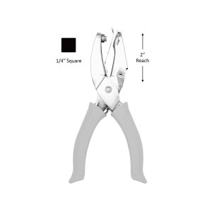 Bira Craft 1/4" (taille Diagnol) Carré, portée de 2 pouces Perforatrice à main pour création de papier Scrapbooking