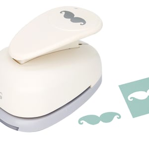 Bira Craft 3-Zoll-Schnurrbart-Lever Action Craft Punch, Boss's Day Punch, Vatertags-Stanzer für Papier Basteln Scrapbooking
