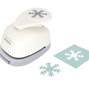 Bira Craft 1 inch Snowflake Lever Action Craft Punch, Christmas Punch,  for Paper Crafting Scrapbooking
