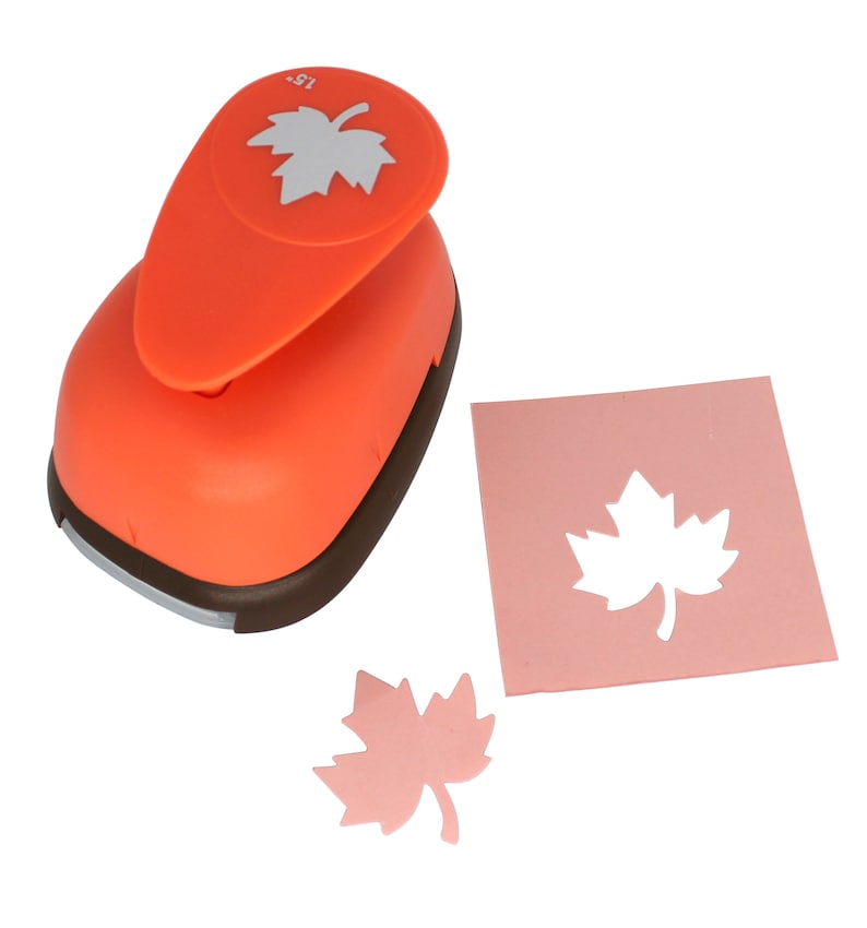 Halloween Punch,for Paper Crafting Scrapbooking Cards Arts Bira 1.5 inch Maple leaf Lever Action Craft Punch Autumn Punch