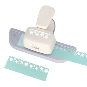 Perforadora de papel Bira Craft Flower 2 con borde continuo para scrapbooking, tarjetas y manualidades.