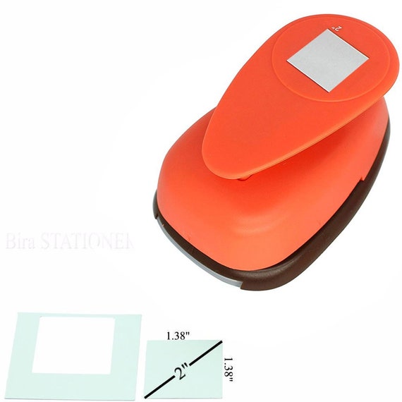 Bira 2 Inch Square Lever Action Craft Punch For Paper Crafting Scrapbooking Bira 2 Inch Square Lever Action Craft Punch For Paper Crafting Scrapbooking