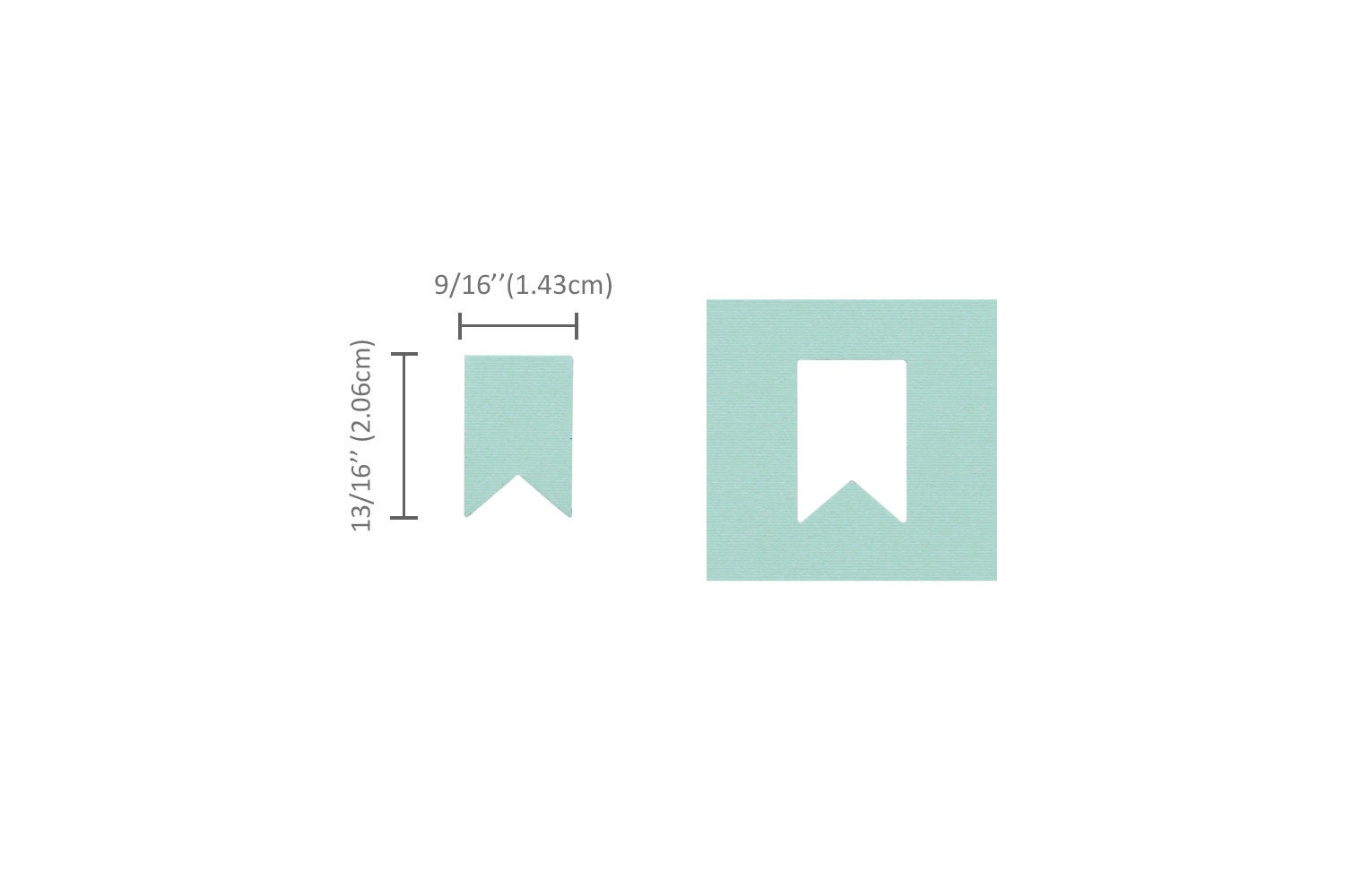 Scrapbooking Punch Tool Bira Pennant Shape Craft Punch - Lever