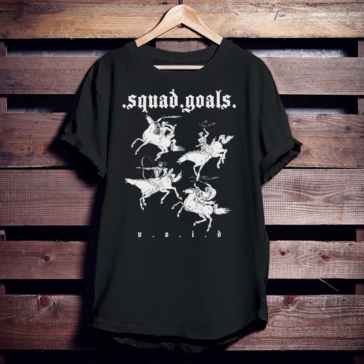 Discover Squad Goals, 4 Horsemen - Void Culture T-Shirt Sizes S-3XL / tshirt print / goth tee/ shirt / top / clothes / funny / horror / gothic