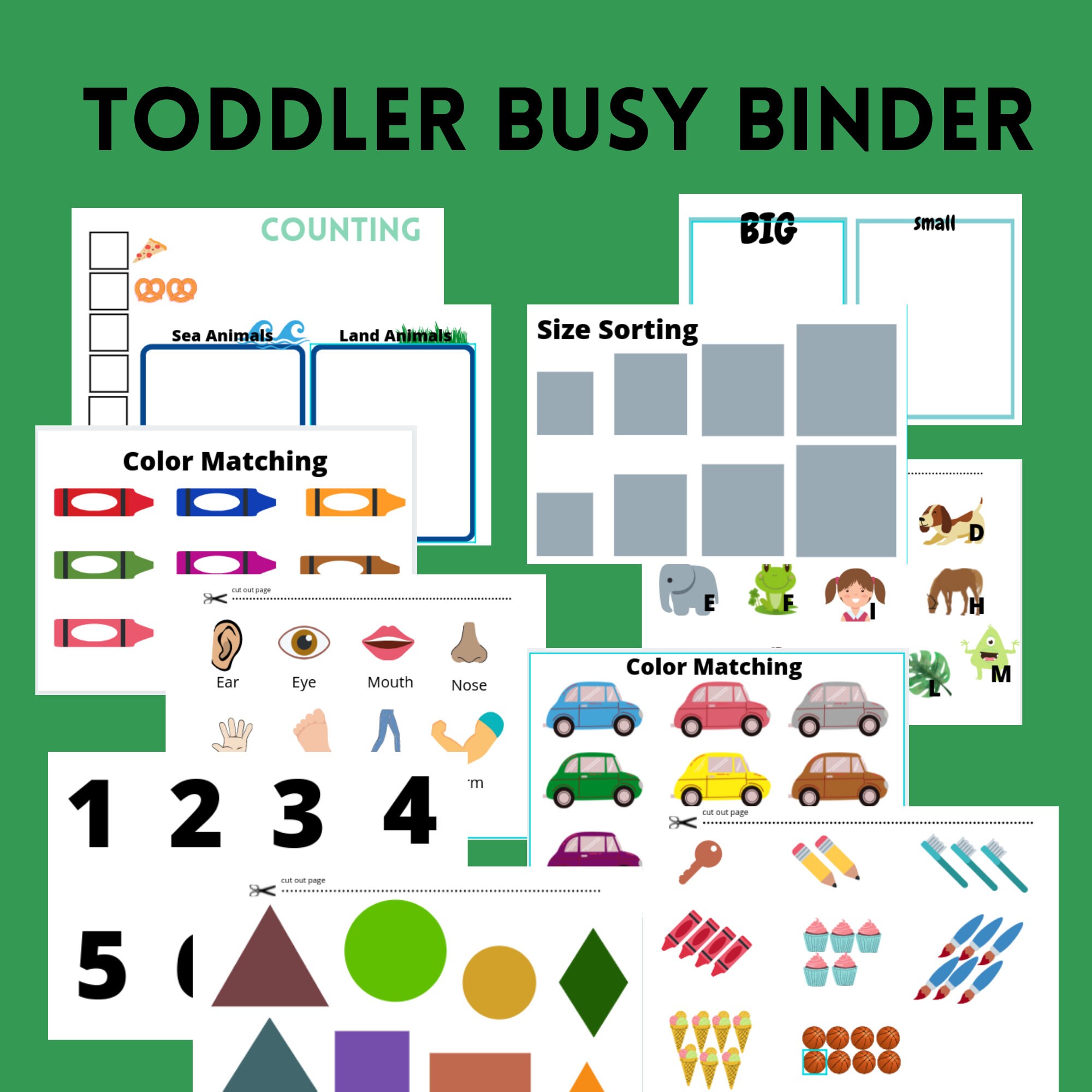Toddler Activity Binder Printables Etsy
