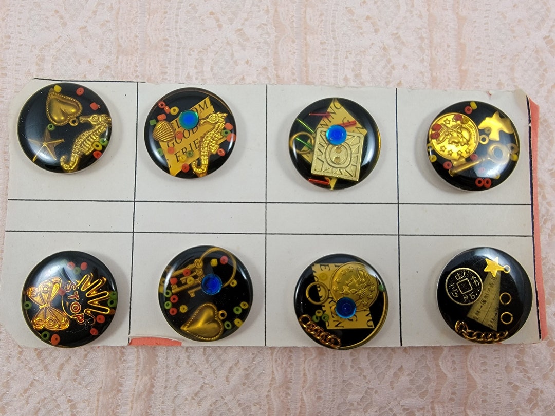 YOUR CHOICE Vintage St. Louis Trimming Inc. Poly Resin Junque Button - Etsy
