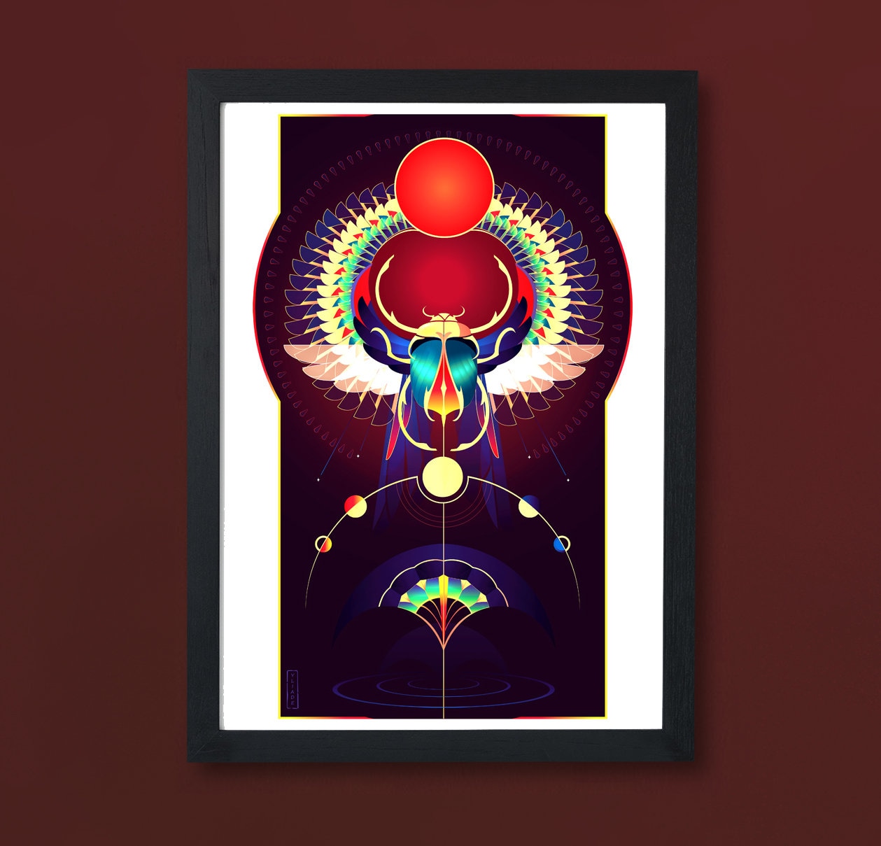 Art Print ~ Khepri Dieux d'égypte