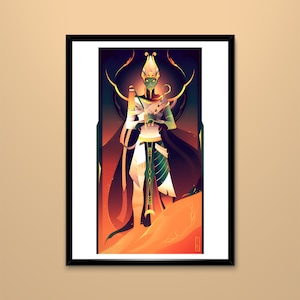Impresión de arte ~ Osiris ~ Dioses de Egipto