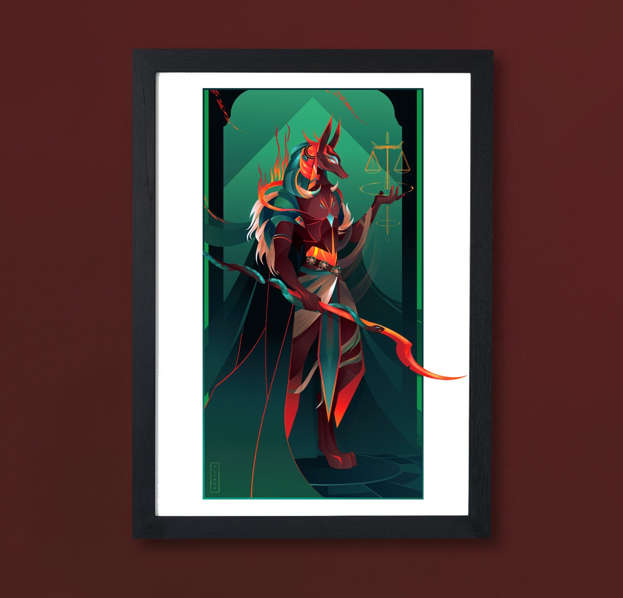 Art Print ~ Anubis | Ii Dieux d'égypte