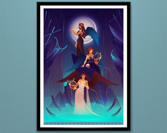 Art Print ~ Mermaids ~ Greek Mythology