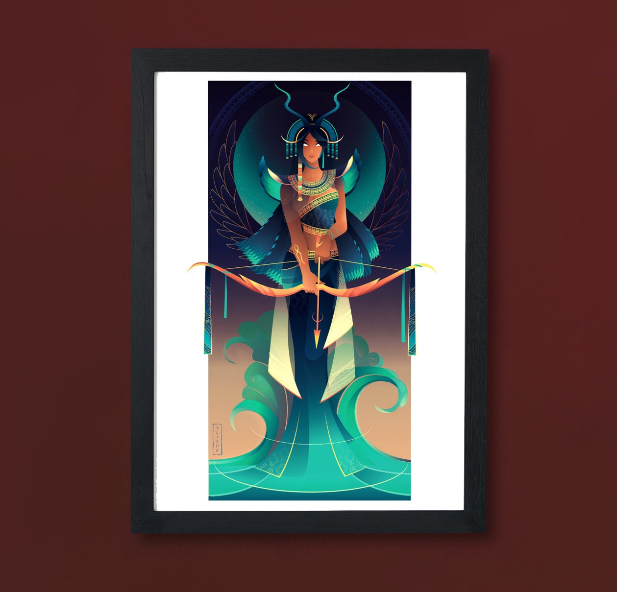 Art Print ~ Satet Dieux d'égypte