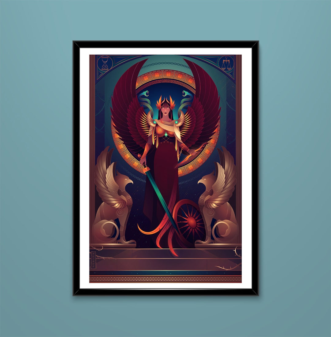 アートプリント ～ ネメシス ～ ギリシャの神々 - Etsy 日本