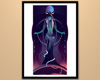 Stampa artistica ~ Noce ~ Dei d'Egitto