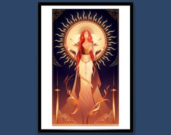 Art Print ~ Sol ~ Norse Gods