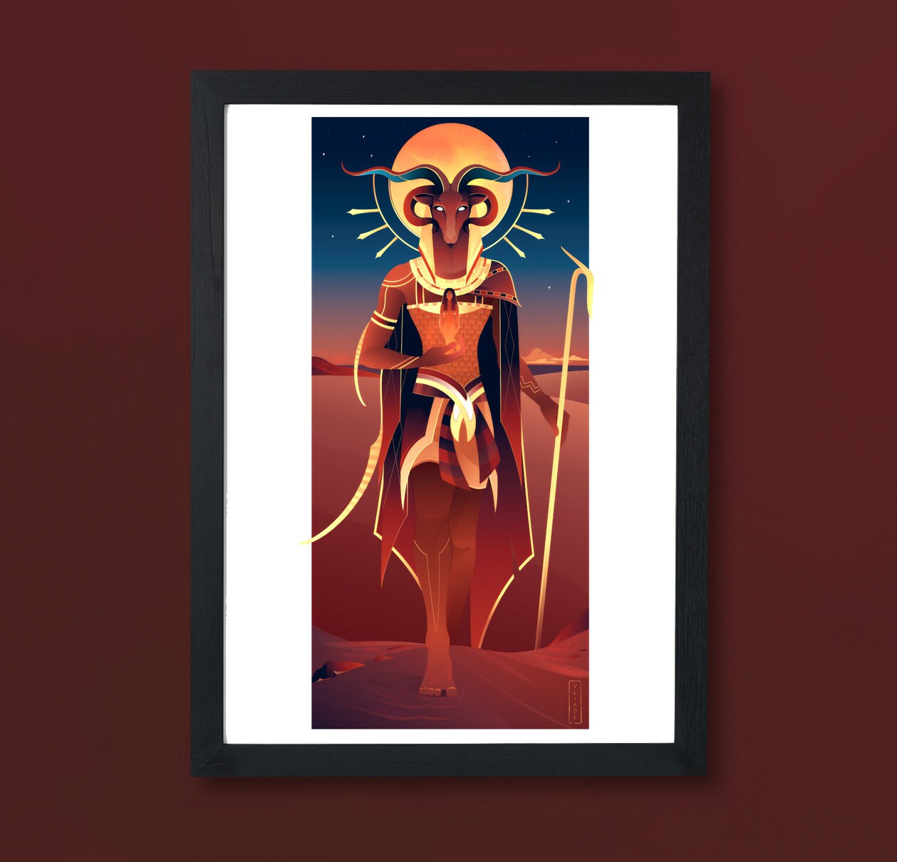 Art Print ~ Khnum Dieux d'égypte