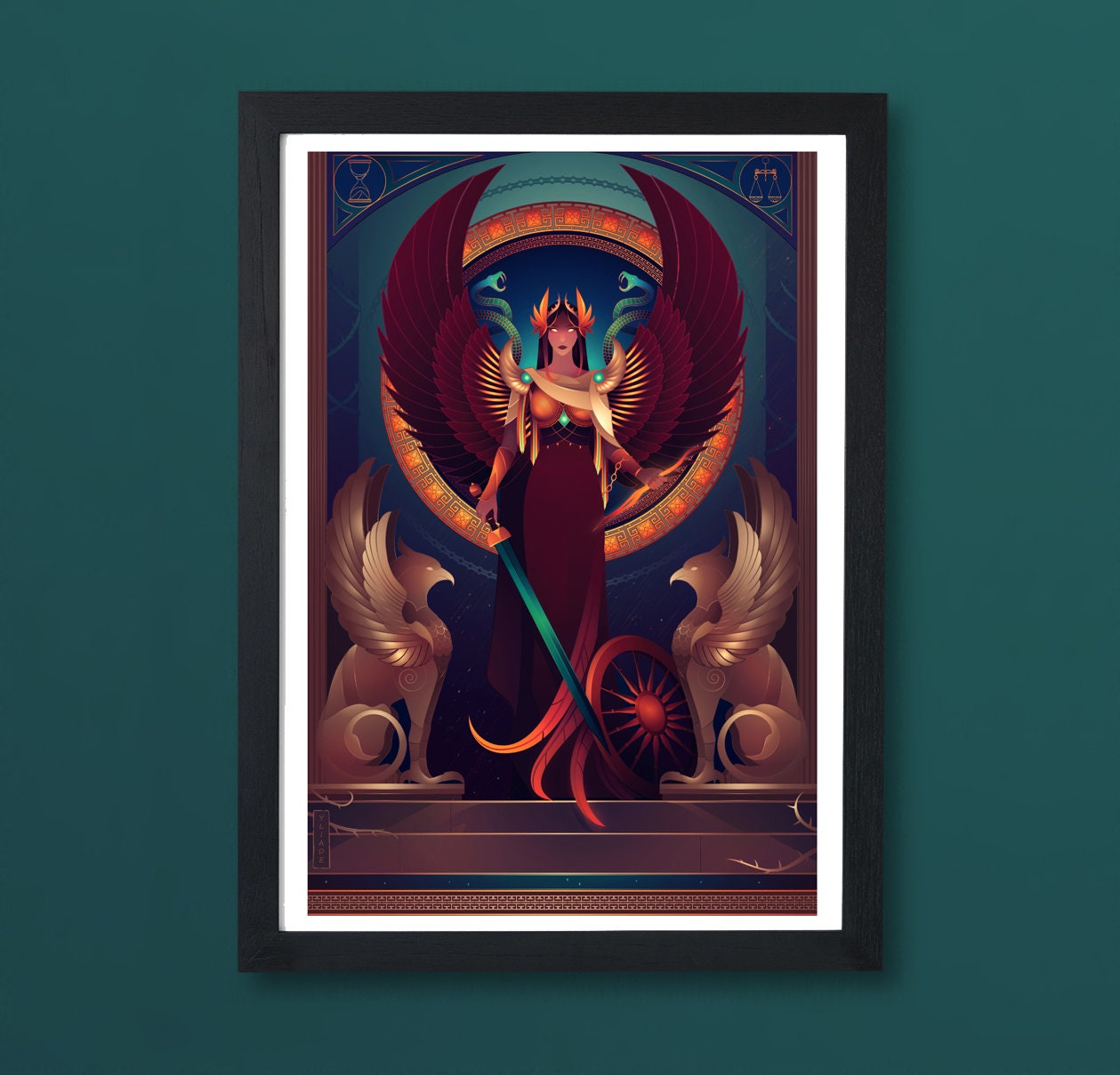 Art Print Nemesis Greek Gods - Etsy Art Print Nemesis Greek Gods - Etsy