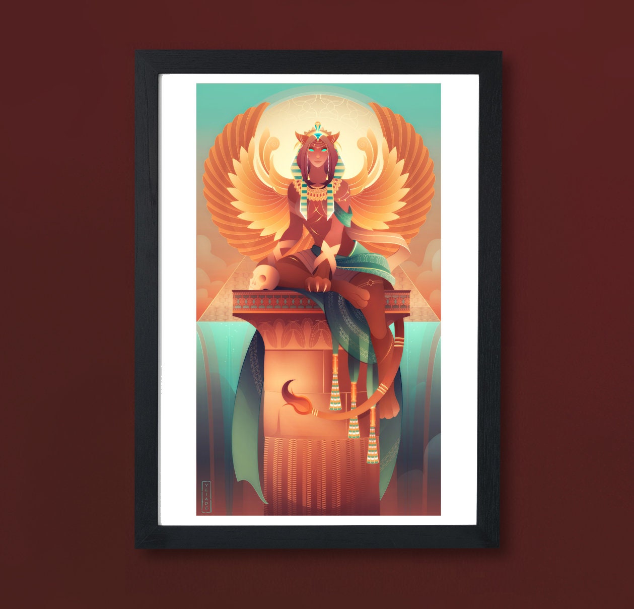 Art Print ~ Sphinx Dieux et Déesses d'égypte