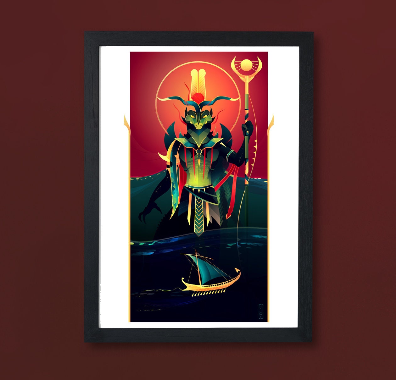 Art Print ~ Sobek Dieux d'égypte