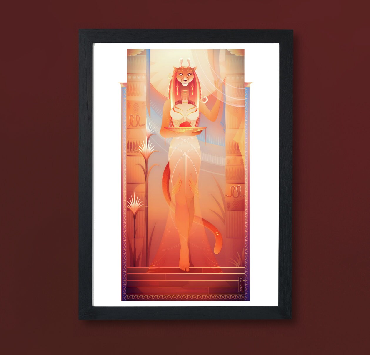 Art Print ~ Mafdet Dieux d'égypte