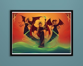 Art print ~ The Erinyes ~ Greek Gods