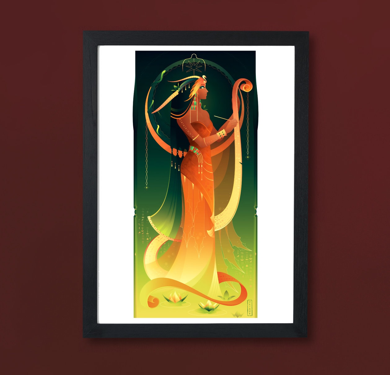 Art Print ~ Seshat Dieux d'égypte