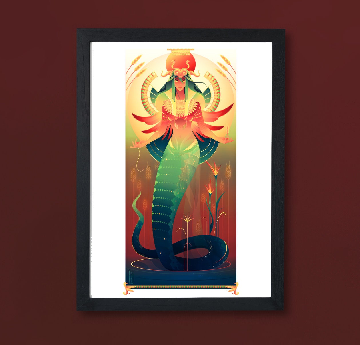 Art Print ~ Renenutet Dieux d'égypte