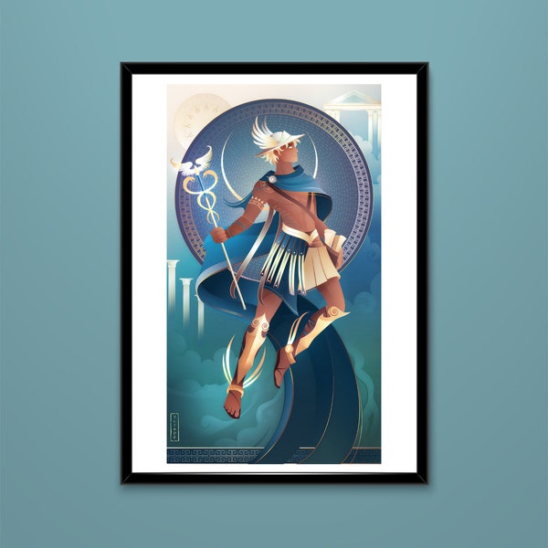 Art Print ~ Hermes ~ Dieux Grecs