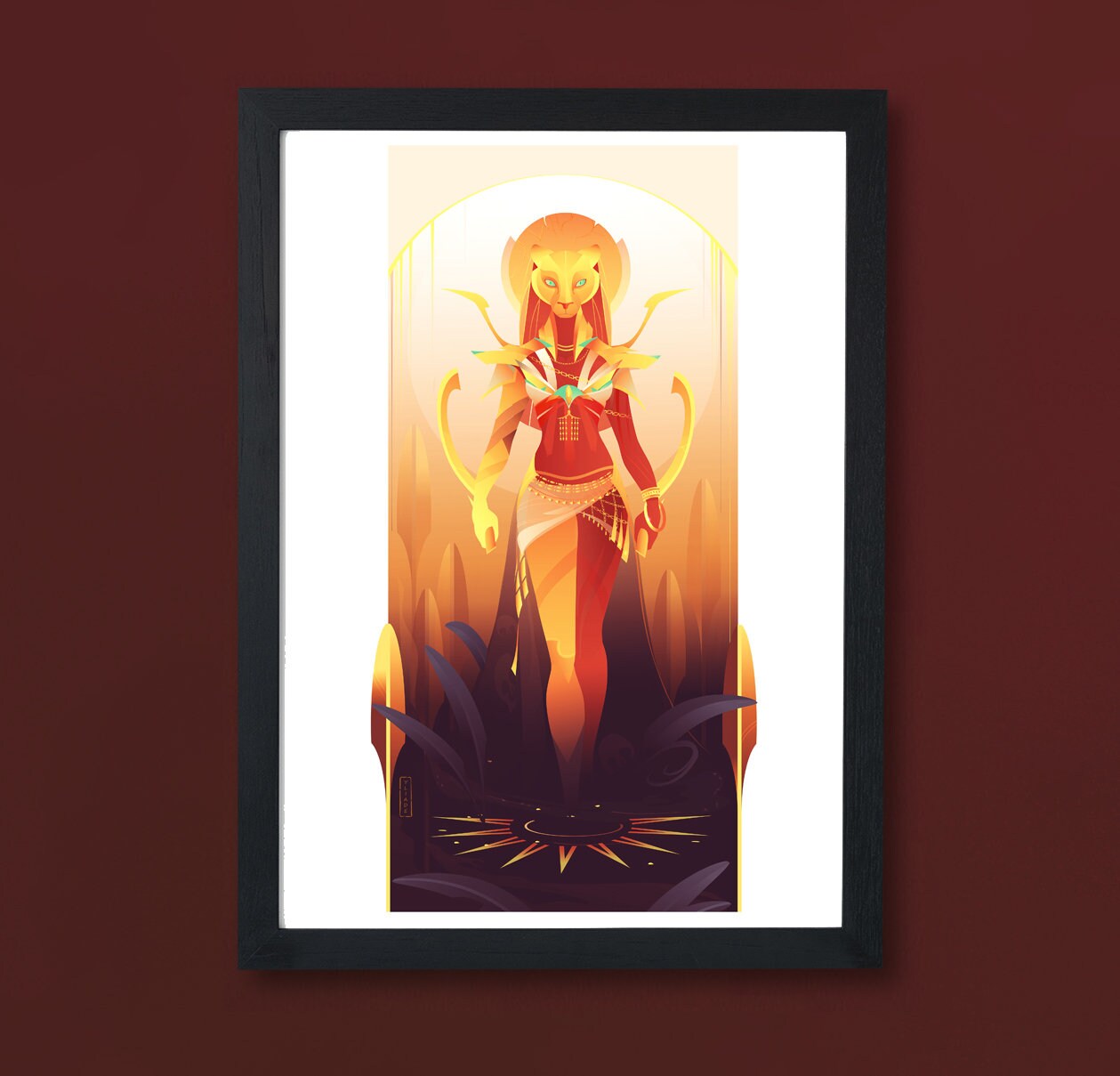 Art Print ~ Sekhmet Dieux d'égypte