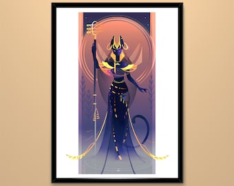 Stampa artistica ~ Bastet ~ Dei d'Egitto
