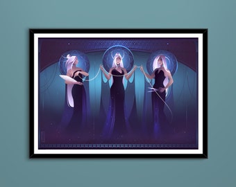 Art Print ~ The Moirai ~ Greek Gods