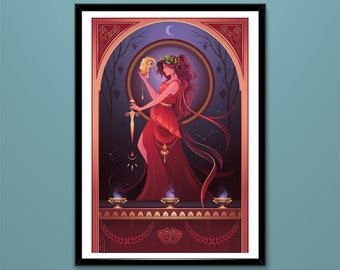 Art Print ~ Melpomene ~ Greek Gods