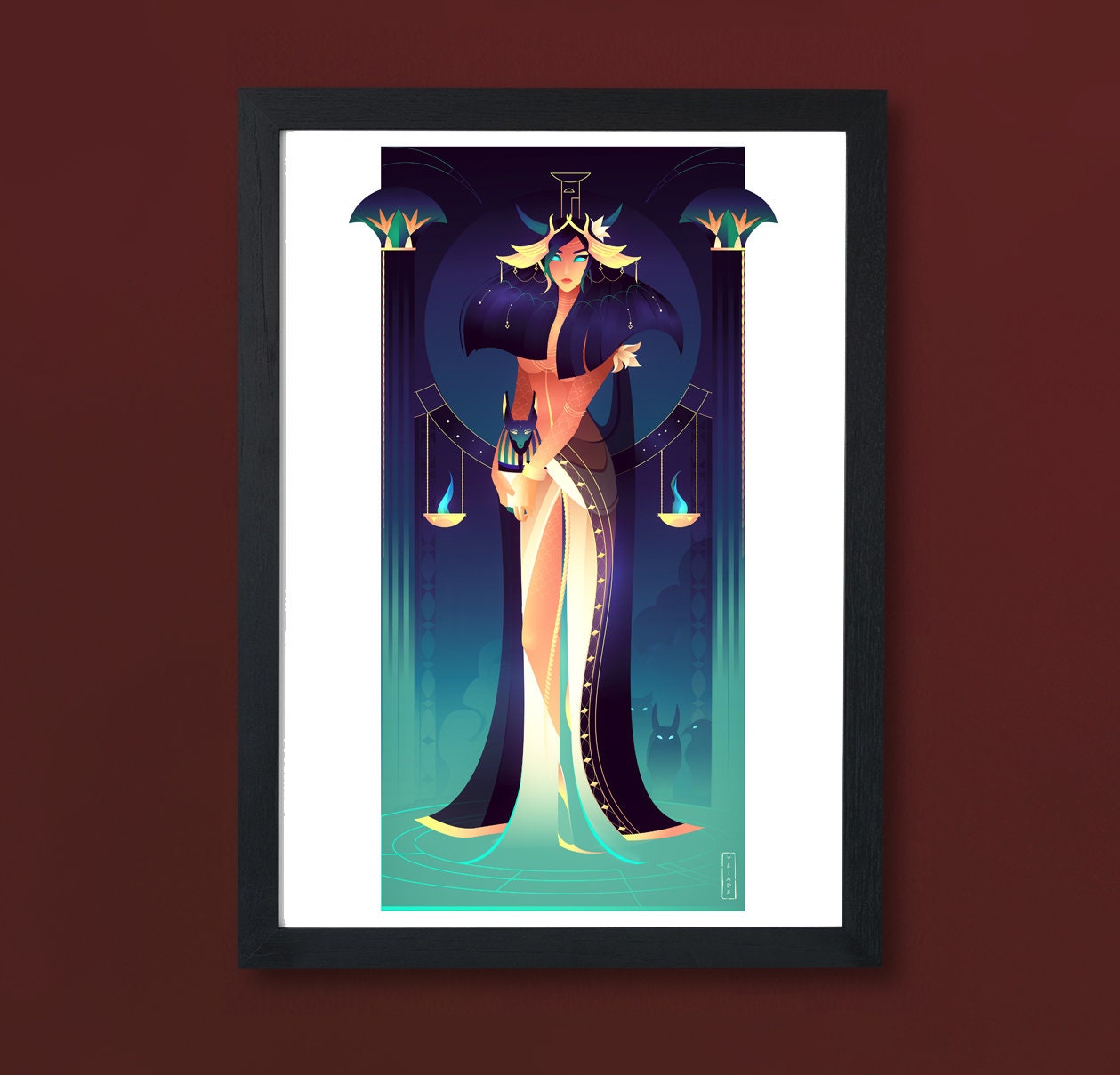Nephthys Art Print A5 - Les Crevettes