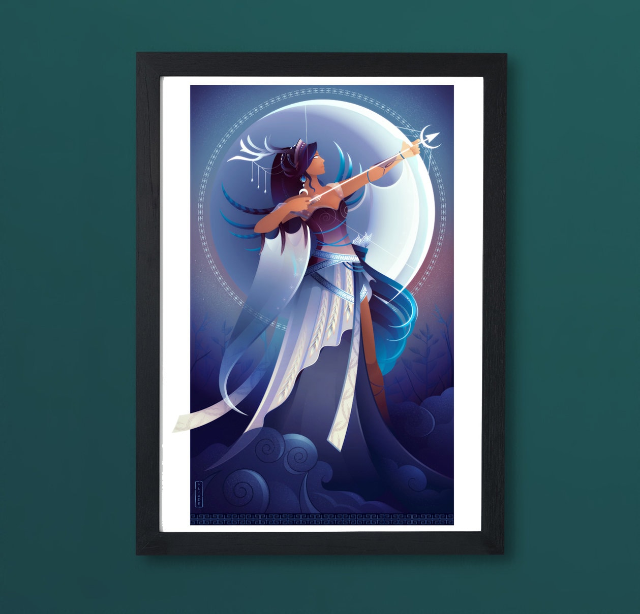 Art Print Artemis Greek Gods Etsy