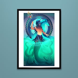 Art Print ~ Poseidon ~ Greek Gods