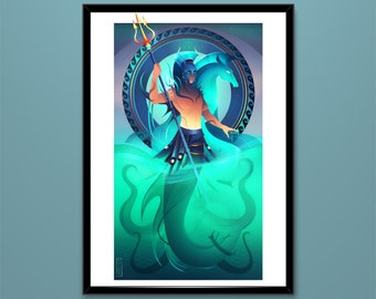 Art Print ~ Poseidon ~ Greek Gods