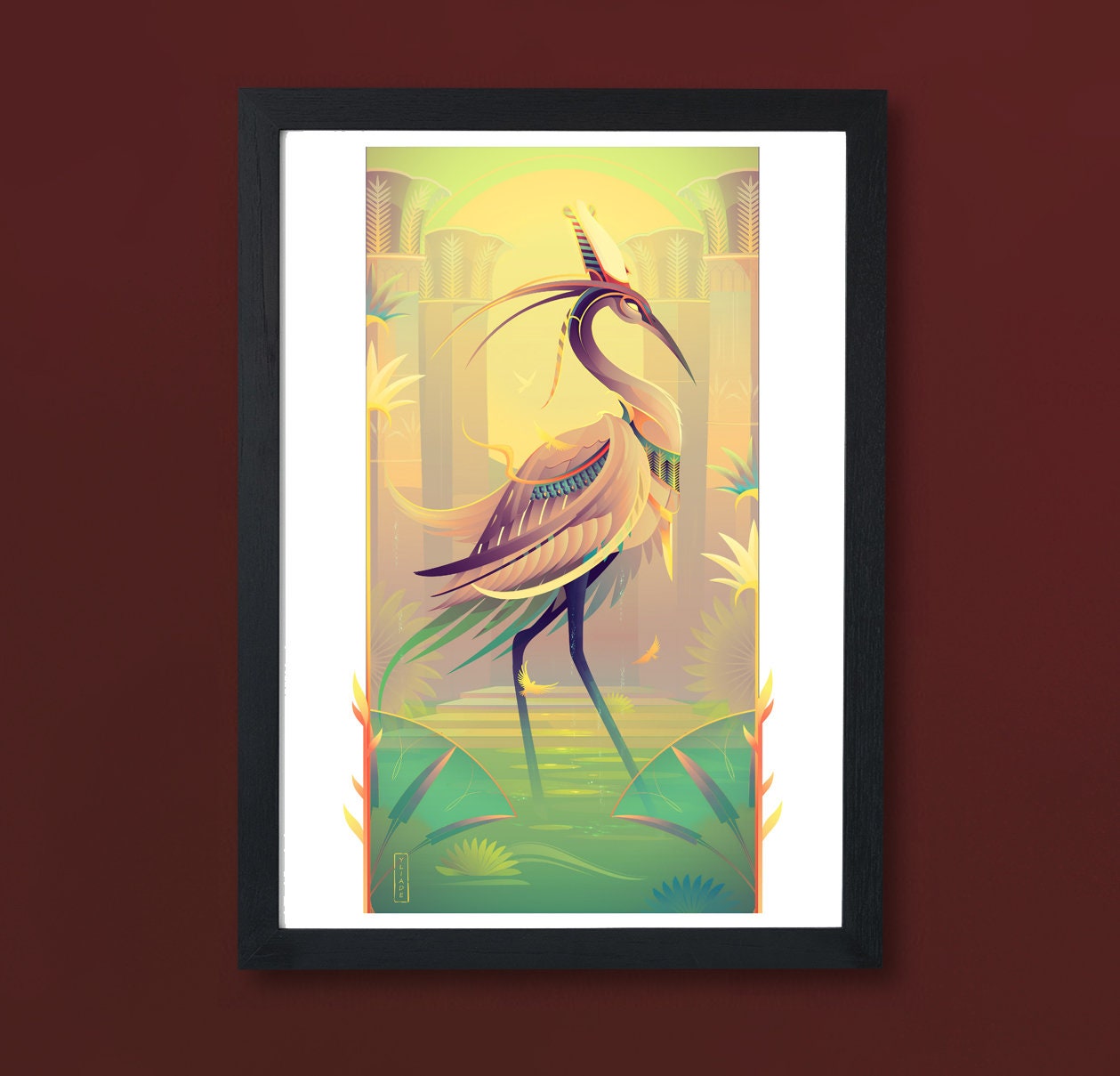 Art Print ~ Bennu Dieux d'égypte