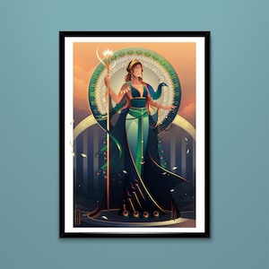 Kunstdruk ~ Hera ~ Griekse goden