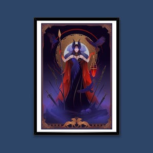 Kunstdruck ~ Die Morrigan ~ Keltische Götter