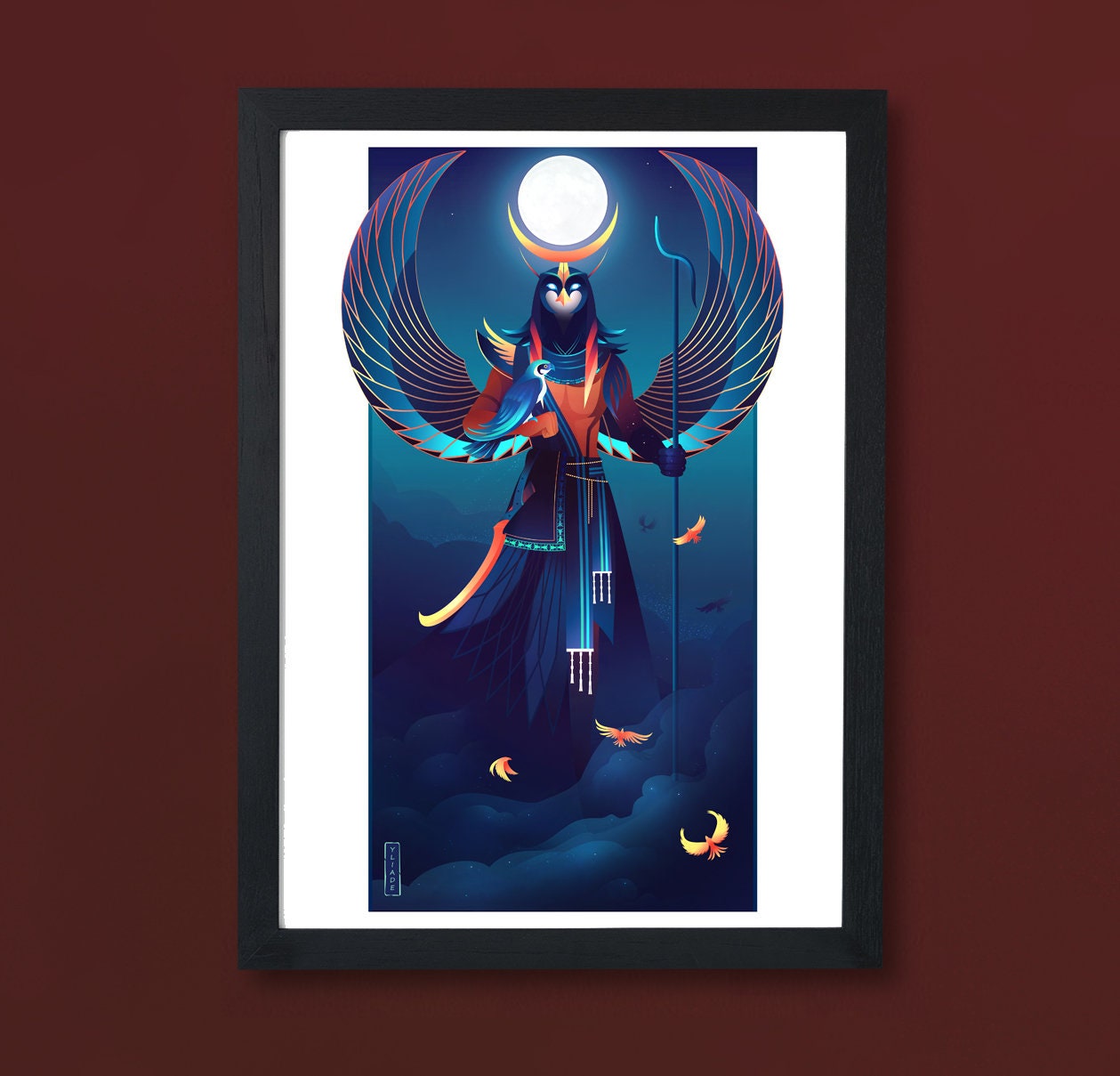 Art Print ~ Khonsu Dieux d'égypte