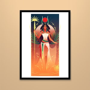 Lámina artística ~ Hathor ~ Dioses de Egipto