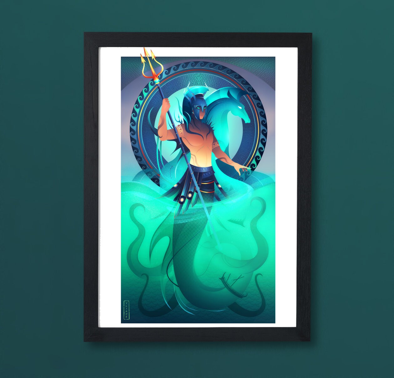 Art Print ~ Poseidon Dieux Grecs