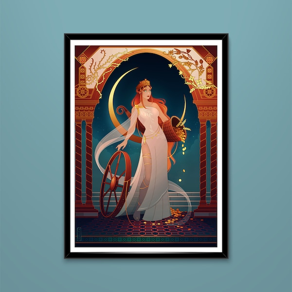 Art Print ~ Tyche ~ Mythologie Grecque