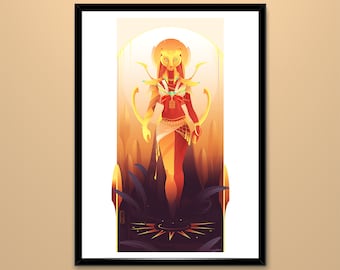 Stampa artistica ~ Sekhmet ~ Dei dell'Egitto